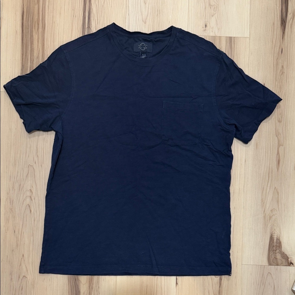 Men's Even Tide Navy Blue Pocket Tee